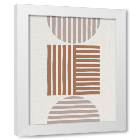 Progression II White Modern Wood Framed Art Print by Hershey, Moira