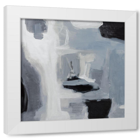 On the Cape Gray Crop White Modern Wood Framed Art Print by Munger, Pamela