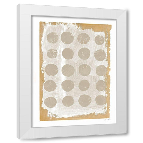 Gray Collage I White Modern Wood Framed Art Print by Horn, Laura