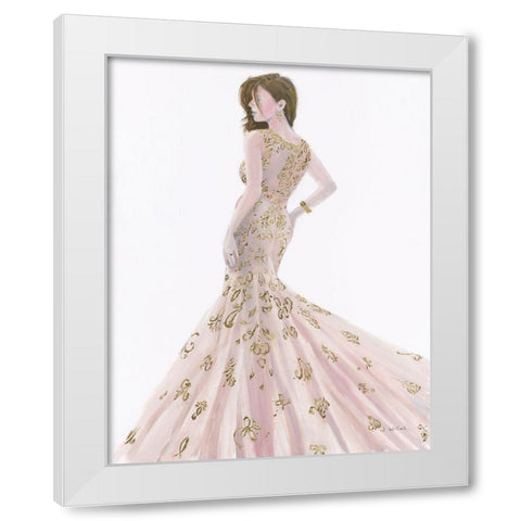 Beautiful Lady I White Modern Wood Framed Art Print by Wiens, James