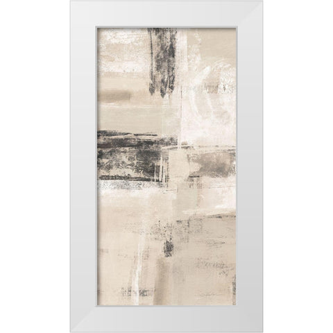 Neutral Shades II White Modern Wood Framed Art Print by Vassileva, Silvia