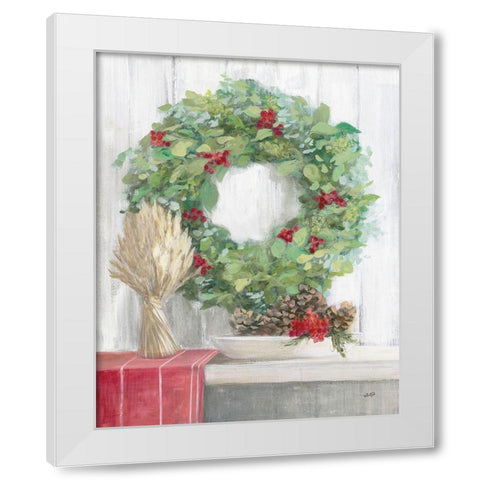 Natural Christmas II White Modern Wood Framed Art Print by Purinton, Julia