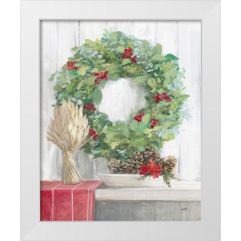 Natural Christmas II White Modern Wood Framed Art Print by Purinton, Julia