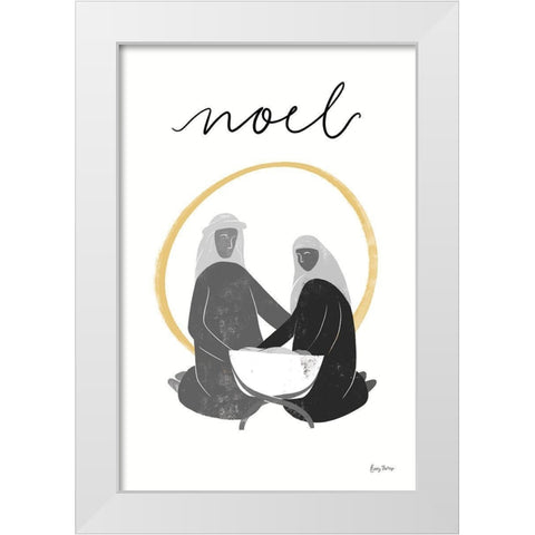 Nativity II BWG White Modern Wood Framed Art Print by Thorns, Becky