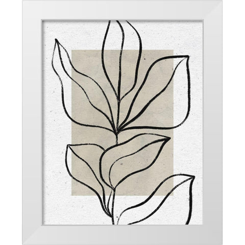 Color Block Balance II White Modern Wood Framed Art Print by Thorns, Becky