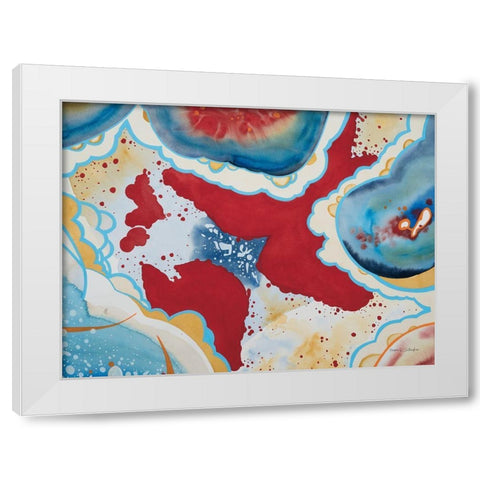 Agate I White Modern Wood Framed Art Print by Gallagher, Megan
