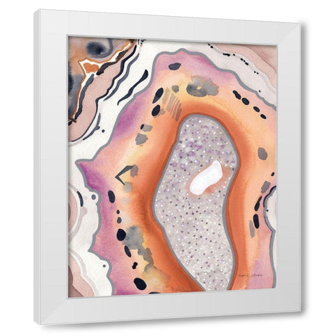 Bright Agate I White Modern Wood Framed Art Print by Gallagher, Megan