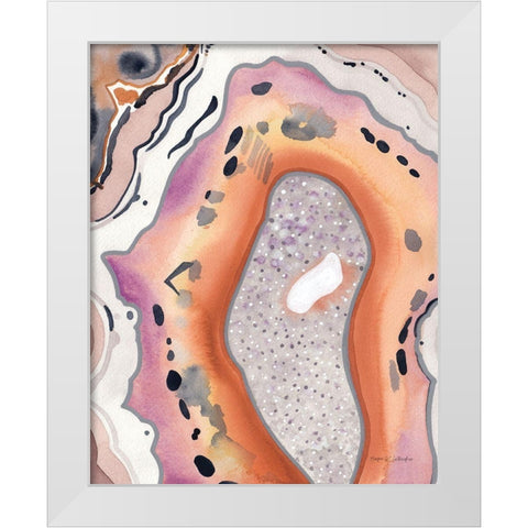 Bright Agate I White Modern Wood Framed Art Print by Gallagher, Megan