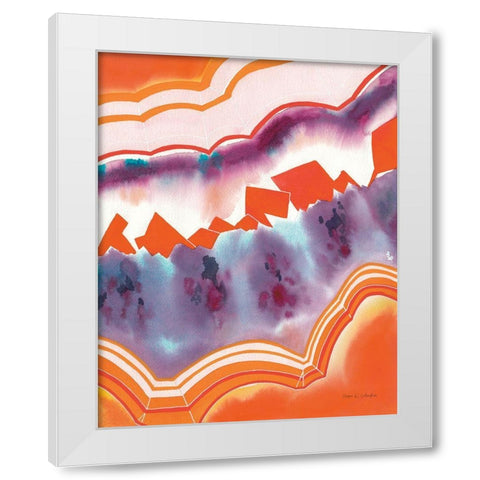 Bright Agate II White Modern Wood Framed Art Print by Gallagher, Megan