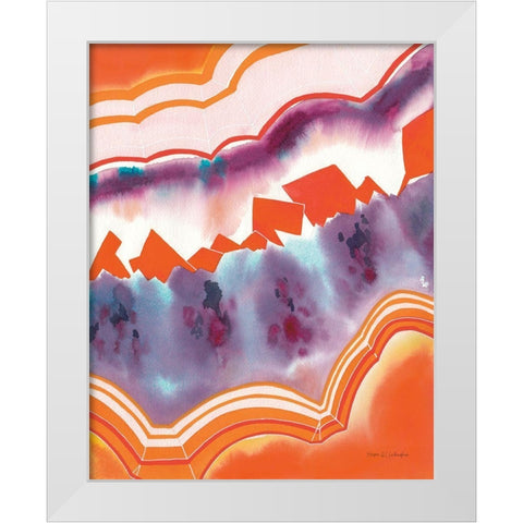 Bright Agate II White Modern Wood Framed Art Print by Gallagher, Megan