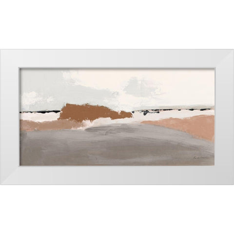 Modern Cashmere White Modern Wood Framed Art Print by Munger, Pamela