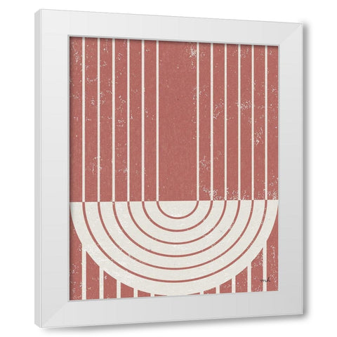 Terracotta Gate II White Modern Wood Framed Art Print by Hershey, Moira