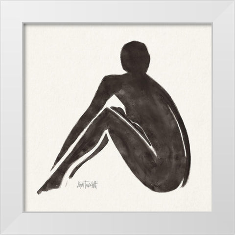 Neutral Nudes IV White Modern Wood Framed Art Print by Tavoletti, Anne