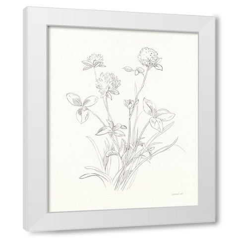 Nature Sketchbook VIII White Modern Wood Framed Art Print by Nai, Danhui