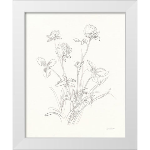 Nature Sketchbook VIII White Modern Wood Framed Art Print by Nai, Danhui