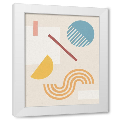 Shapely Serenity II White Modern Wood Framed Art Print by Hershey, Moira