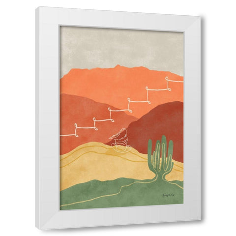 Self Care II White Modern Wood Framed Art Print by Thorns, Becky