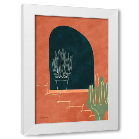 Mountainous I White Modern Wood Framed Art Print by Thorns, Becky