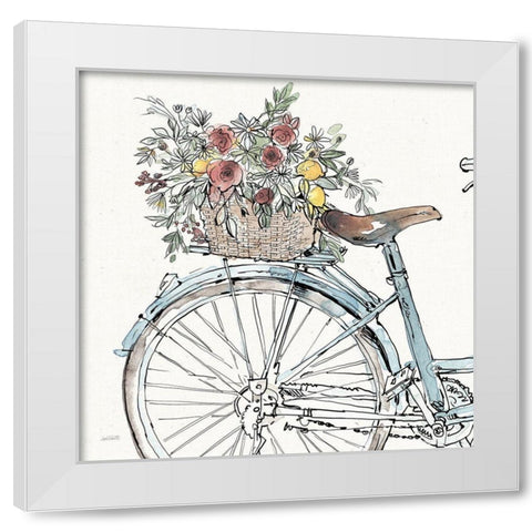 Farmhouse Flea Market Bike II White Modern Wood Framed Art Print by Tavoletti, Anne