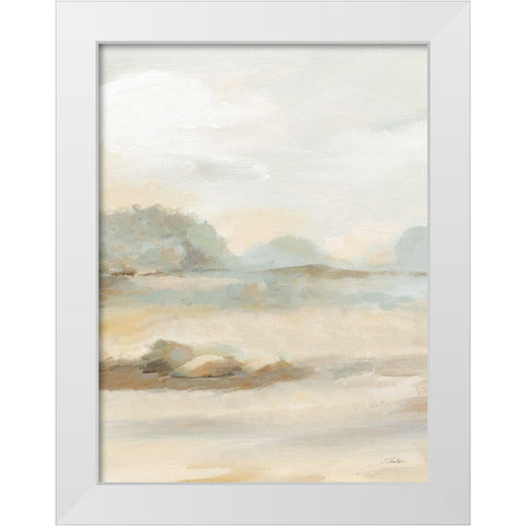 The Old Farm Landscape III White Modern Wood Framed Art Print by Vassileva, Silvia