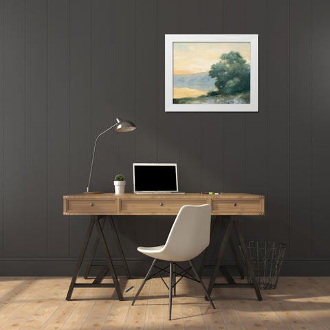 Thinking of Loire White Modern Wood Framed Art Print by Purinton, Julia