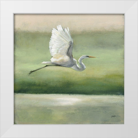 Flight White Modern Wood Framed Art Print by Purinton, Julia