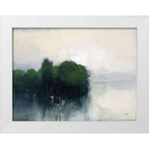 Murmuring Shore White Modern Wood Framed Art Print by Purinton, Julia