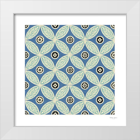 Artisan Tile III White Modern Wood Framed Art Print by Green, Nancy