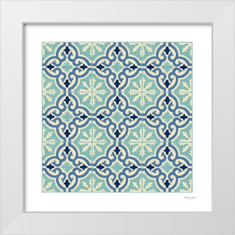 Artisan Tile VI White Modern Wood Framed Art Print by Green, Nancy