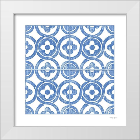 Artisan Tile IX White Modern Wood Framed Art Print by Green, Nancy