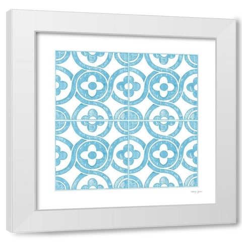 Artisan Tile X White Modern Wood Framed Art Print by Green, Nancy