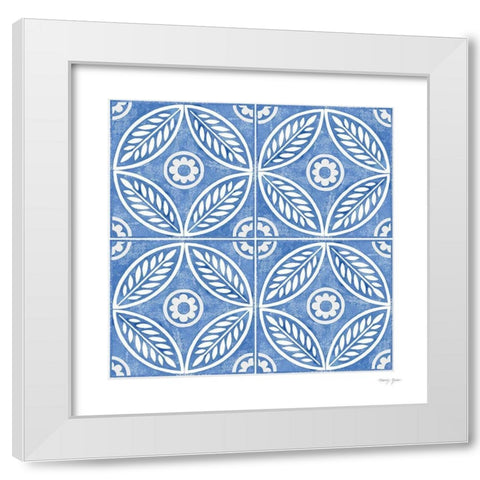 Artisan Tile XIII White Modern Wood Framed Art Print by Green, Nancy