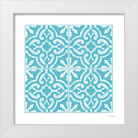Artisan Tile XXII White Modern Wood Framed Art Print by Green, Nancy