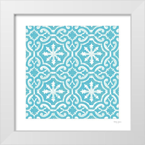 Artisan Tile XXV White Modern Wood Framed Art Print by Green, Nancy