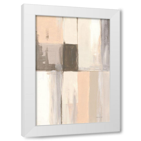 Overlay II White Modern Wood Framed Art Print by Nai, Danhui