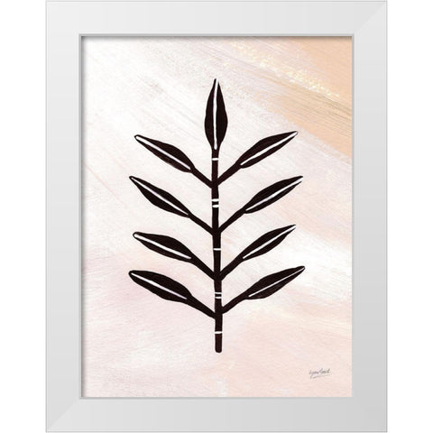 Spear Grass White Modern Wood Framed Art Print by Mack, Lynn