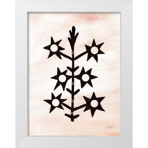 Star Grass White Modern Wood Framed Art Print by Mack, Lynn