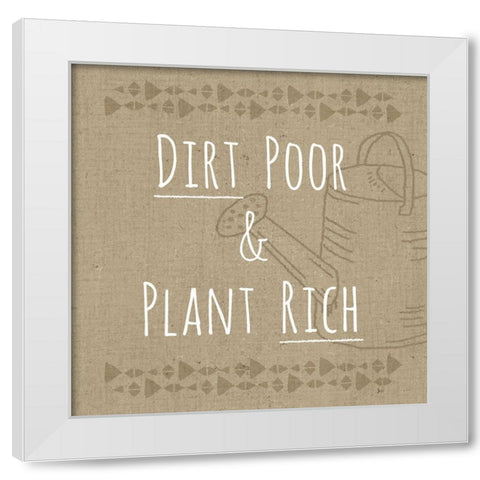 Homegrown VIII Sq White Modern Wood Framed Art Print by Aiken, Jess