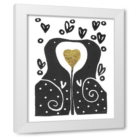 Us White Modern Wood Framed Art Print by Mack, Lynn