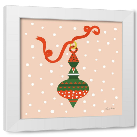 The Night Before Christmas II Bright White Modern Wood Framed Art Print by Zaman, Farida