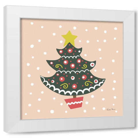 The Night Before Christmas IV Bright White Modern Wood Framed Art Print by Zaman, Farida