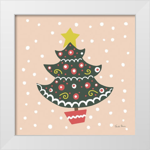The Night Before Christmas IV Bright White Modern Wood Framed Art Print by Zaman, Farida