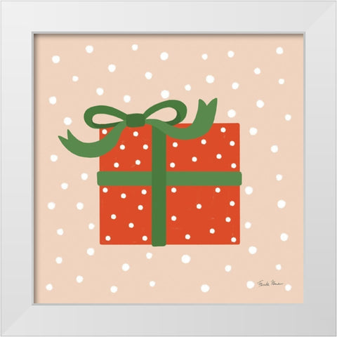 The Night Before Christmas V Bright White Modern Wood Framed Art Print by Zaman, Farida