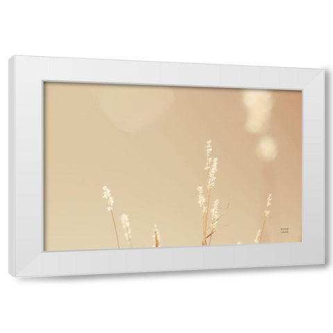 Lakeside Grasses I White Modern Wood Framed Art Print by Larson, Nathan