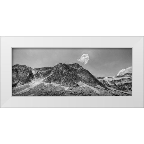 Wyoming White Modern Wood Framed Art Print by Larson, Nathan