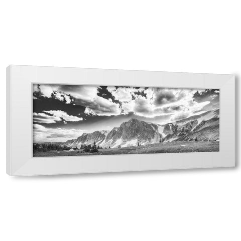 Wyoming Spring White Modern Wood Framed Art Print by Larson, Nathan