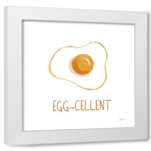 Bacon and Eggs II White Modern Wood Framed Art Print by Urban, Mary