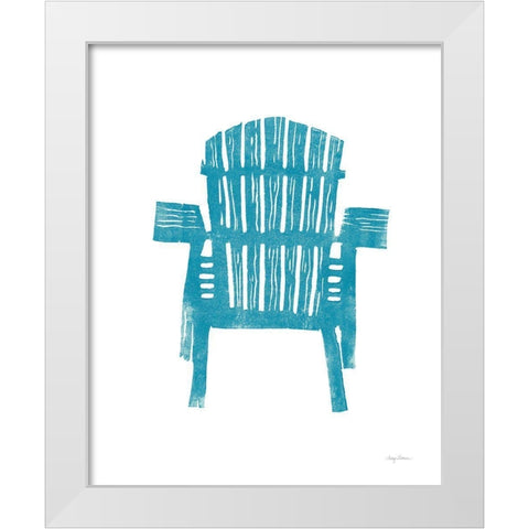 Summer Chair III White Modern Wood Framed Art Print by Tillmon, Avery