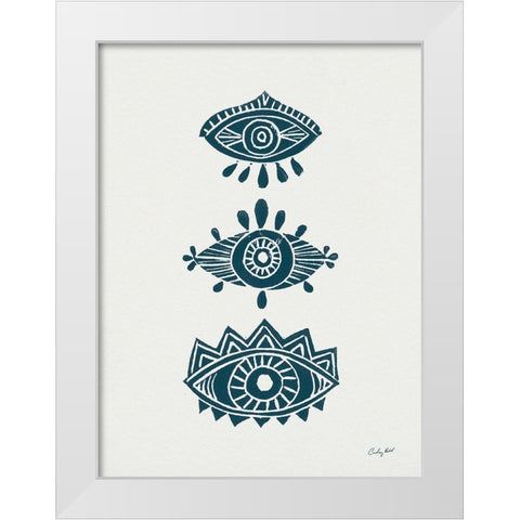 Evil Eye I White Modern Wood Framed Art Print by Prahl, Courtney