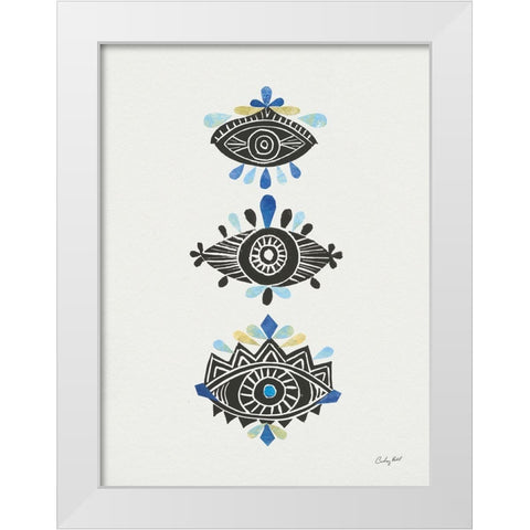 Evil Eye I Collage White Modern Wood Framed Art Print by Prahl, Courtney